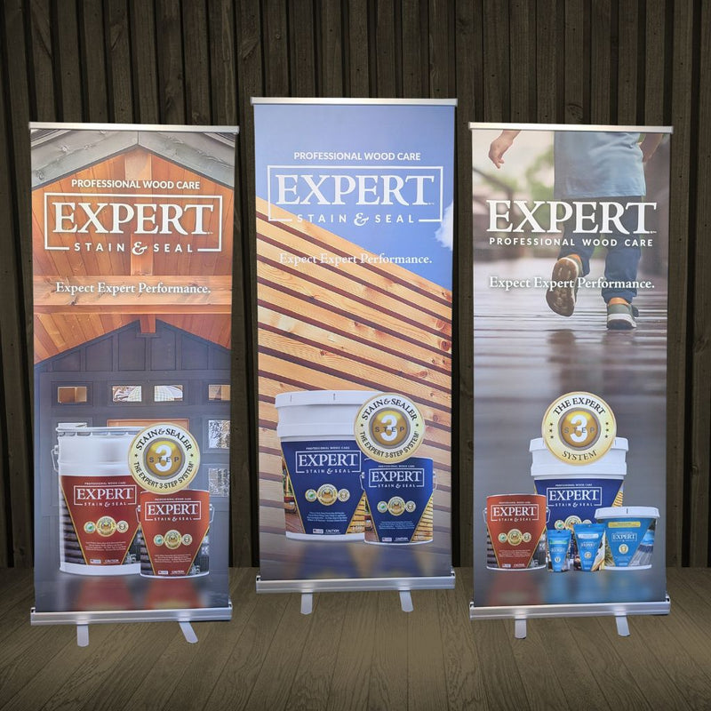 EXPERT Professional Wood Care Pop-Up Banners