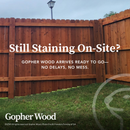 Pre-Stained 2x4x8 Cedar Fence Rails - Kiln Dried Six-Sided Chestnut Runners