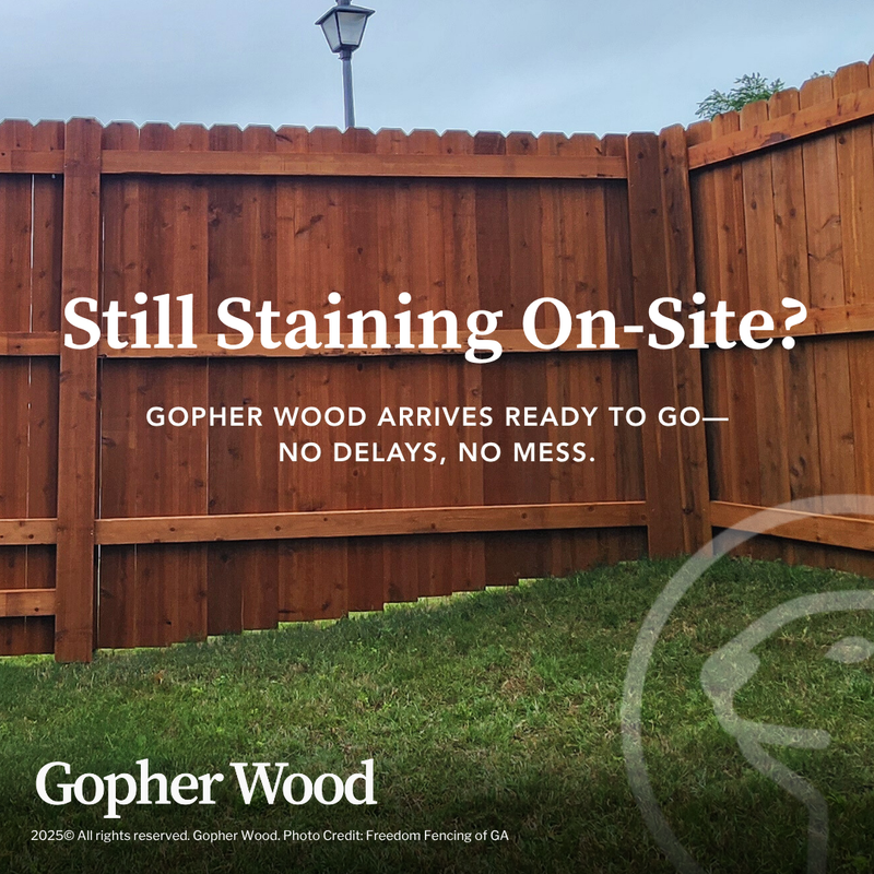 Pre-Stained Cedar Dog Ear Fence Pickets 5/8" x 5.5" x 6' - Kiln Dried Six-Sided Chestnut Finish