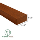 Pre-Stained 2x4x8 Cedar Fence Rails - Kiln Dried Six-Sided Chestnut Runners