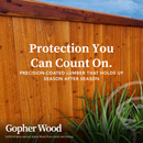 Pre-Stained Cedar Dog Ear Fence Pickets 5/8" x 5.5" x 6' - Kiln Dried Six-Sided Chestnut Finish