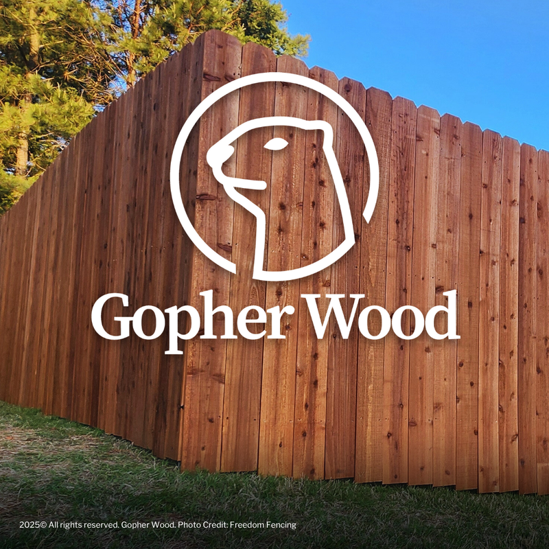 Pre-Stained Cedar Dog Ear Fence Pickets 5/8" x 5.5" x 6' - Kiln Dried Six-Sided Chestnut Finish