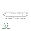 Pre-Stained Cedar Tongue & Groove Fence Planks ⅞" x 6" x 6' - Fence Trac System Compatible